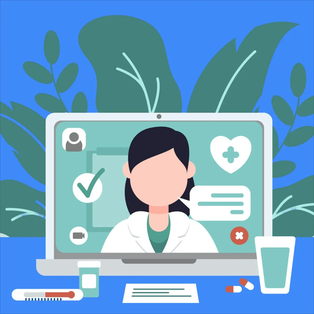 téléconsultation de médecin avec Ezra
