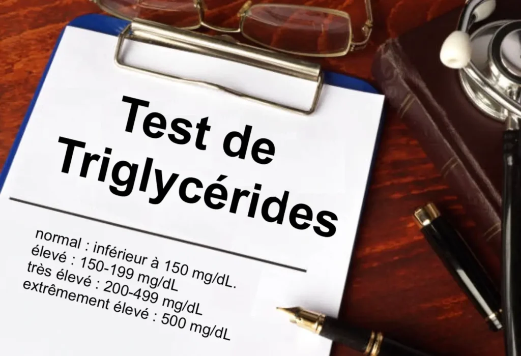 triglycérides test sur les taux moyens