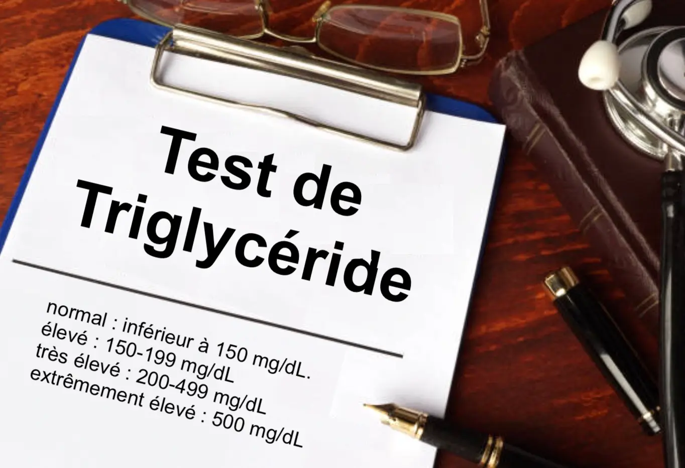 triglycérides test sur les taux moyens