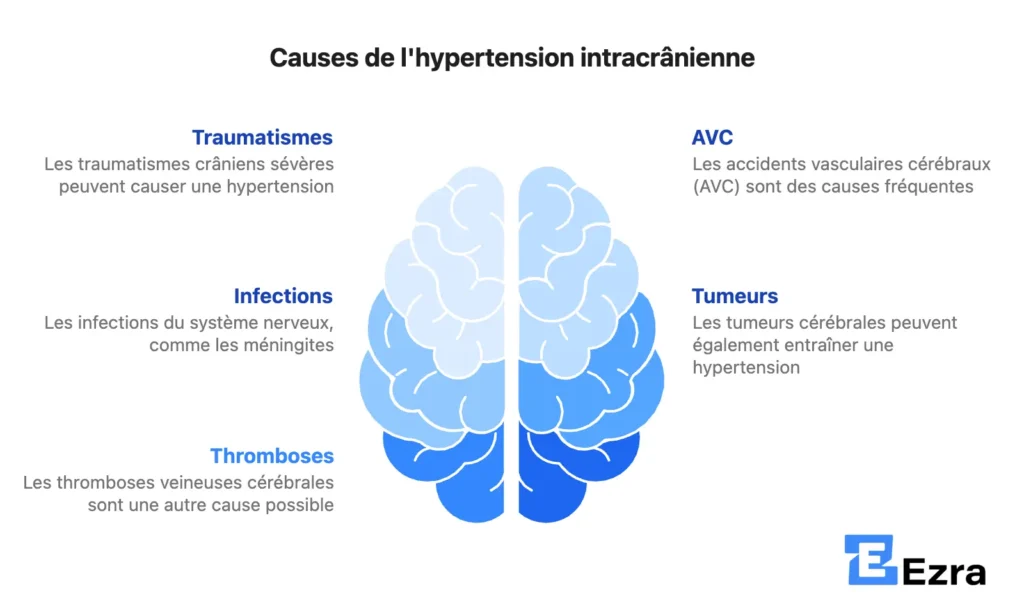 Hypertension intracrânienne causes